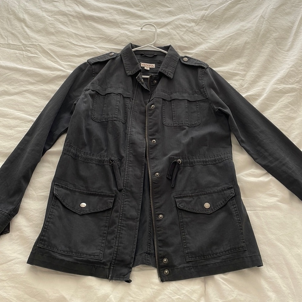 Dark navy blue canvas jacket from Target/Merona